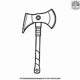 Firefighter Axe Coloring Pages sketch template