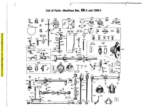 Singer 201 - 1200 Sewing Machine Service Manual