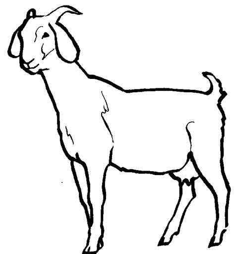 Goat Clipart Black And White | Free download on ClipArtMag