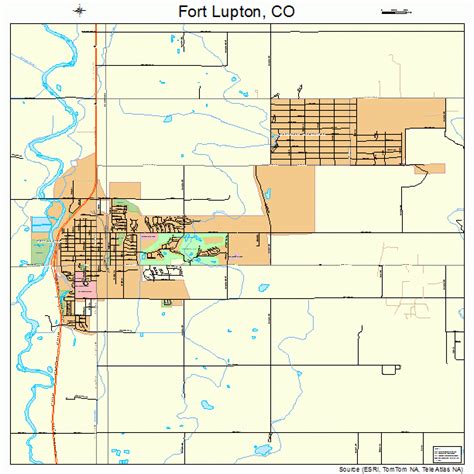 Fort Lupton Colorado Street Map 0827700