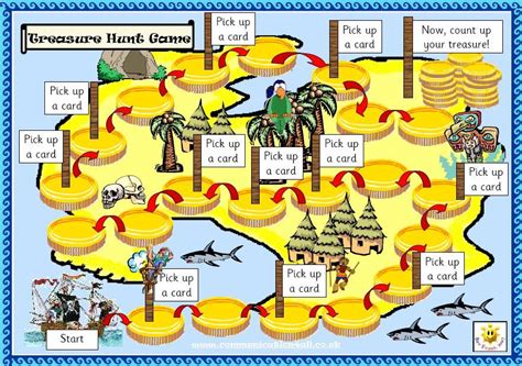 Treasure Hunt Board Game | Teaching Resources | Game resources, Board games, Printable board games