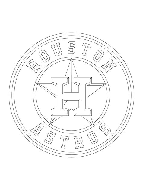 Printable Houston Astros Coloring Pages Pdf Ideas - Coloringfolder.com | Baseball coloring pages ...