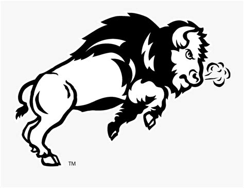 Ndsu Bison Logo Black And White - Mascot Of North Dakota State ...