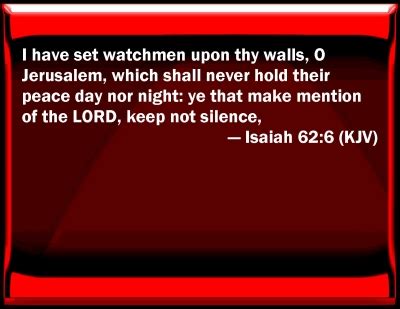 Bible Verse Powerpoint Slides for Isaiah 62:6