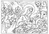 The Birth Of Jesus Christ Coloring Pages sketch template