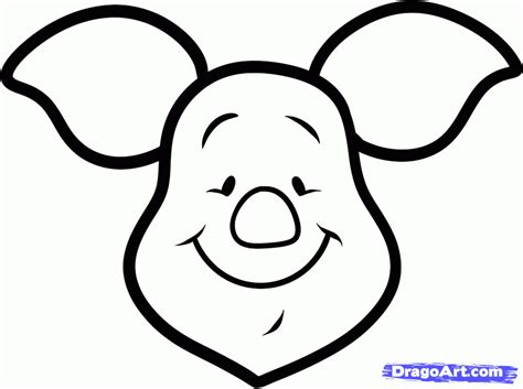 How to Draw Piglet Easy, Step by Step, Disney Characters, Cartoons ...