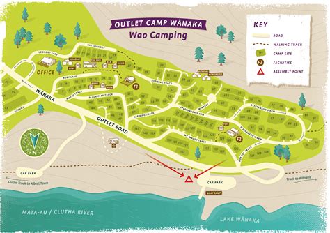 Map - Outlet Camp Wanaka