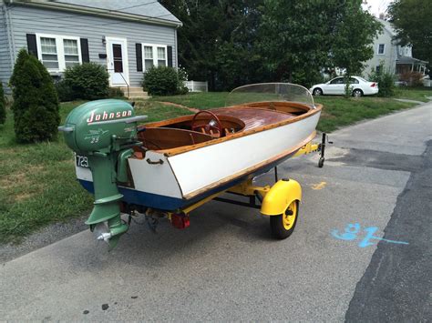 Vintage 1953 13' Penn Yan Commander Wooden Runabout boat for sale from USA