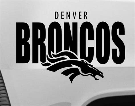 Denver Broncos 15 Vinyl Car Truck Decal Window Sticker | Etsy