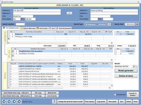 Ms Access Invoice Template | Invoice Template Ideas