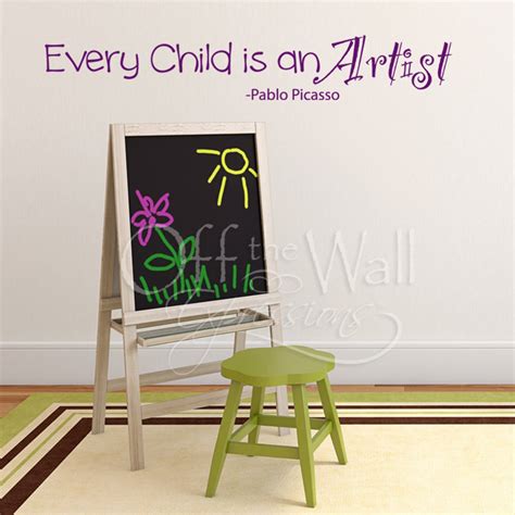 Every Child is an Artist Vinyl Wall Decal Kid Art Display - Etsy