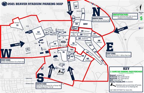 Beaver Stadium Parking Map, Rates, and Tips [Complete Guide]