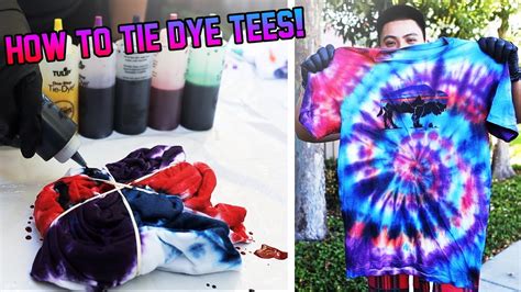 HOW TO TIE-DYE T-SHIRTS TUTORIAL! (SATISFYING) - YouTube