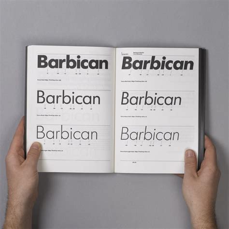 Barbican Arts Centre Identity - Fonts In Use