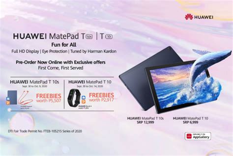 Huawei MatePad T10, MatePad T10s price in the Philippines and pre-order details announced ...