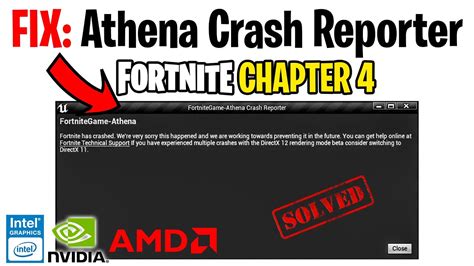 Athena Crash Reporter Fortnite Fix Chapter 4 Season 1 - YouTube