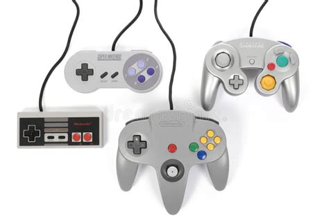 Nintendo`s First Four Gaming Controllers Editorial Stock Image - Image of system, studio: 113235494