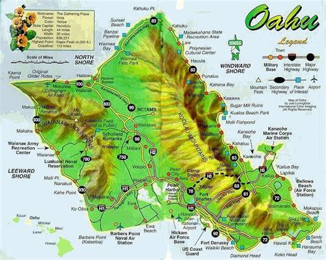 Printable Oahu Tourist Map 2021