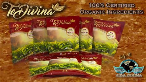 TeDivina Herbal Tea by Vida Divina 100% Organic Ingrediants - YouTube