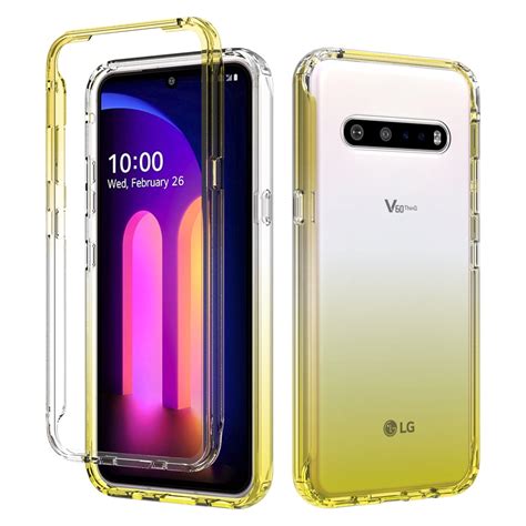 LG V60 ThinQ Case, LG G9 ThinQ Case, KAESAR Full-Body Rugged Ultra Transparency Hybrid ...