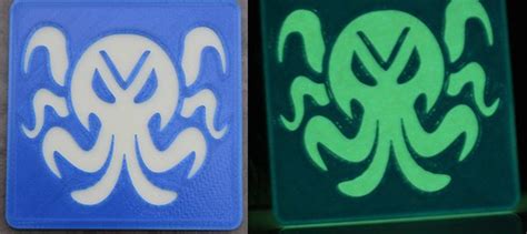 3D Printing - Glowing Cthulhu Coaster (Blue) - Before Afte… | Flickr