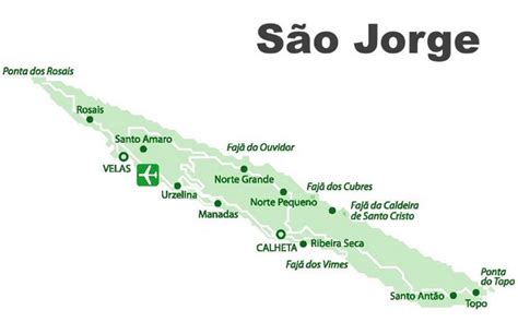 São Jorge Island Map