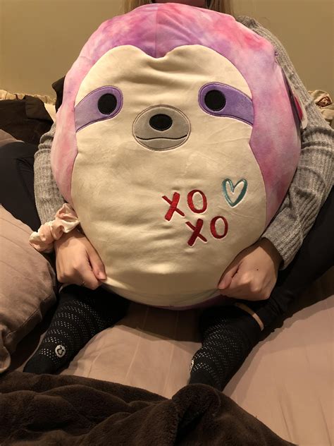 My boyfriend got me the biggest squishmallow to add to my growing ...