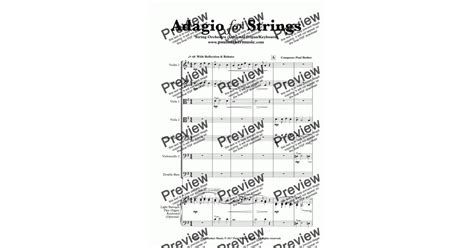 Adagio for Strings - Download Sheet Music PDF file