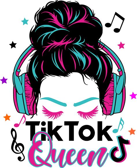 Tik Tok Queen PNG - Etsy