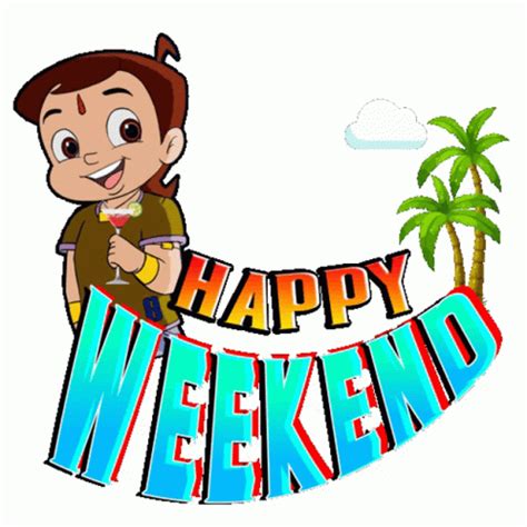 Have A Nice Weekend Chhota Bheem Sun Animation GIF | GIFDB.com