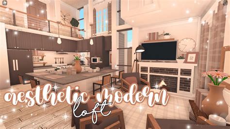 Aesthetic modern loft house♡ | bloxburg speedbuild | luminto - YouTube