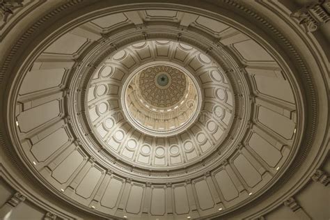 MARCH 3, 2018, TEXAS STATE CAPITOL, AUSTIN TEXAS - Looking Up Inside the Dome of the Texas State ...