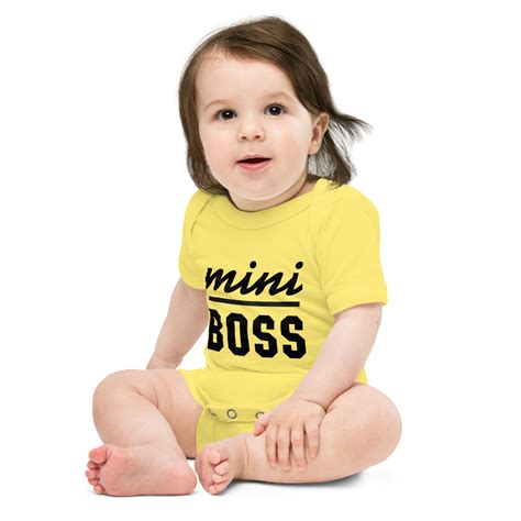 Mini Boss | Birthday | Baby short sleeve one piece - basknova