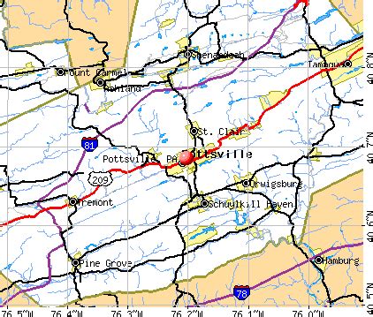 Pottsville, Pennsylvania (PA 17901) profile: population, maps, real estate, averages, homes ...