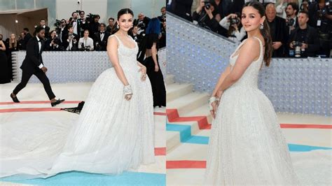 Alia Bhatt makes her Met Gala 2023 debut in a white gown