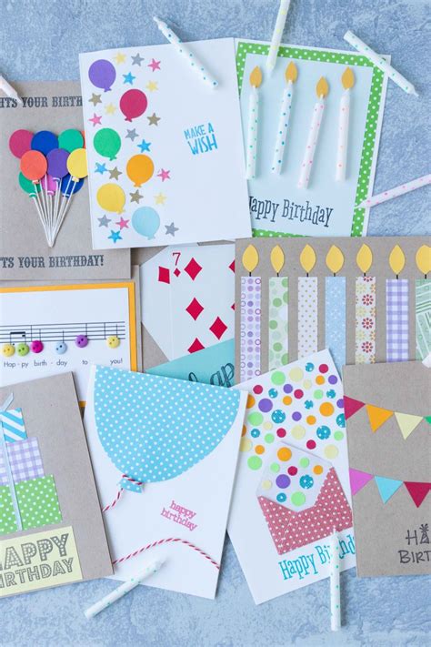 10 Simple DIY Birthday Cards • Rose Clearfield