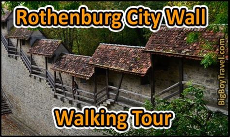 Rothenburg City Wall Walking Tour Map - Free Medieval Town Wall Guide