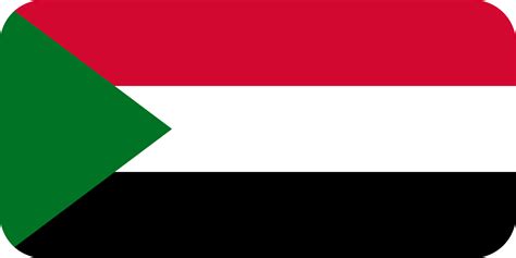 Sudanese Flag of Sudan round corners 29887994 PNG