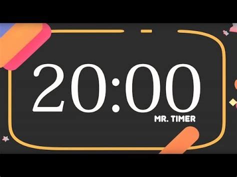 20 Minute Countdown Timer Alarm Clock! Timer for Kids 20 Minutes! - YouTube