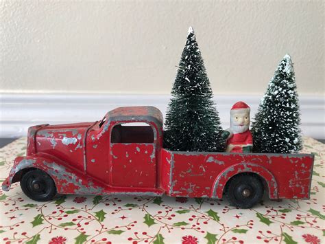 Vintage Metal Red Toy Truck Christmas Decor - Etsy | Christmas decorations, Toy trucks, Toys