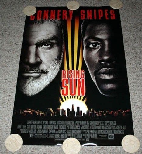 RISING SUN Movie Poster One Sheet Sean Connery Wesley Snipes Michael Crichton | Rising sun movie ...