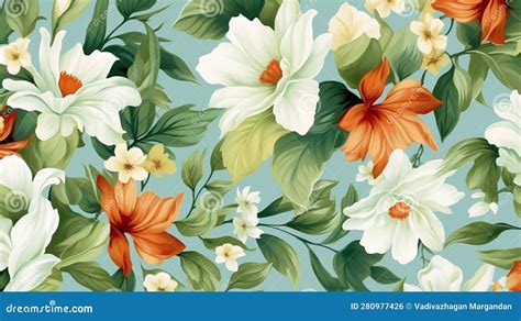 Floral pattern stock illustration. Illustration of detailed - 280977426