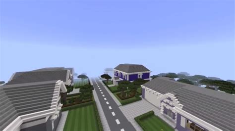 School and Neighborhood Map [Creation] | Minecraft PE Bedrock Maps