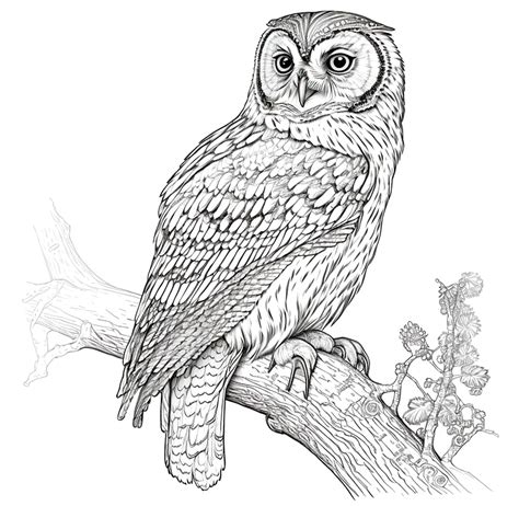 Realistic Parrot Coloring Page