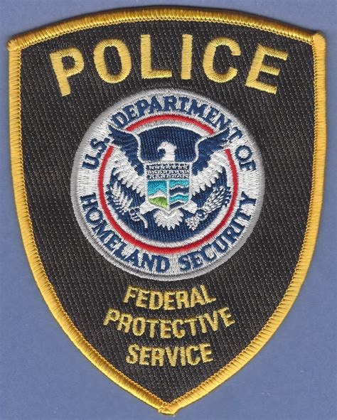 Federal Protective Service-Department of Homeland Security Police Patch Brown