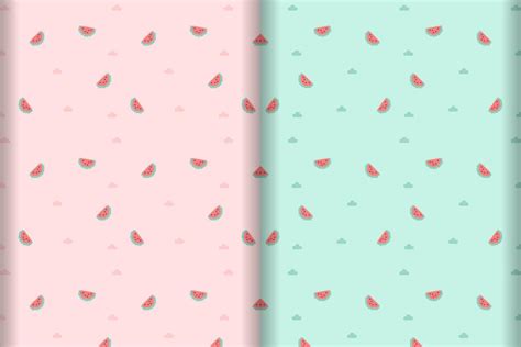 watermelon pattern pixel art style 11972592 Vector Art at Vecteezy