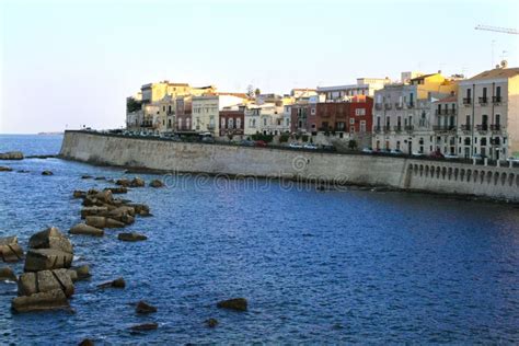 Ortigia island stock photo. Image of architecture, alley - 129753130