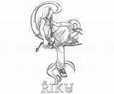 Kingdom Hearts Coloring Pages Riku sketch template