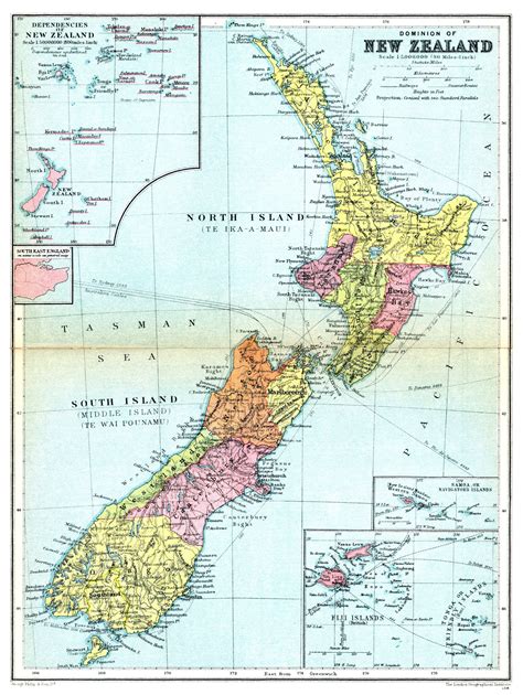 Large detailed old administrative map of New Zealand 1936. New Zealand old administrative map of ...