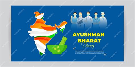 Premium Vector | Vector illustration of ayushman bharat diwas social ...